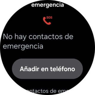 Pulsa Añadir en teléfono y sigue las indicaciones del teléfono para configurar tus contactos de emergencia.
