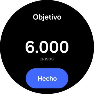 Desliza el dedo hacia arriba o hacia abajo por la pantalla para seleccionar el objetivo deseado.