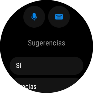 Pulsa el icono de micrófono y sigue las indicaciones de la pantalla para grabar y enviar la respuesta deseada.