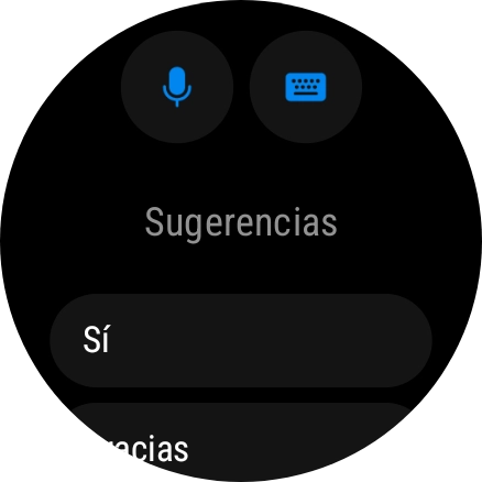 Pulsa el icono de micrófono y sigue las indicaciones de la pantalla para grabar y enviar la respuesta deseada.
