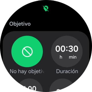 Sigue las indicaciones de la pantalla para configurar los objetivos deseados.