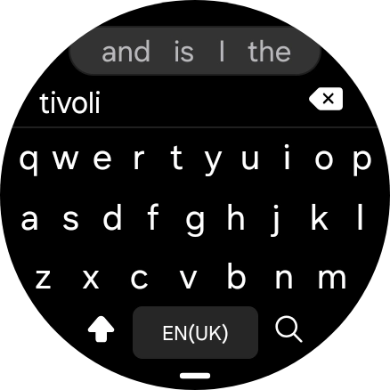 Introduce el destino deseado y pulsa el icono de búsqueda.