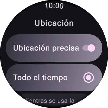Sigue las indicaciones de la pantalla para seleccionar los ajustes deseados y activar o desactivar la función.
