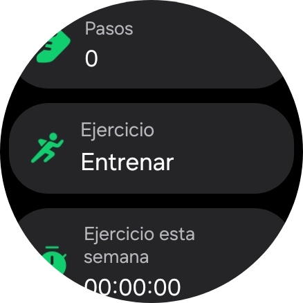 Pulsa Entrenar.