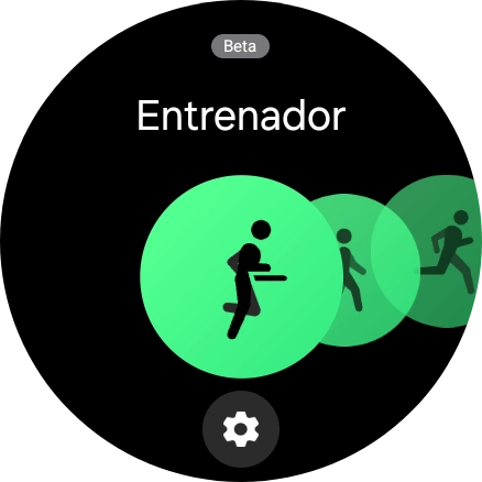 Desliza el dedo hacia la derecha o hacia la izquierda para seleccionar la actividad deseada.