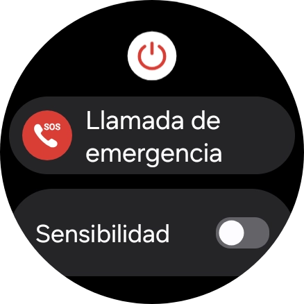 Pulsa el icono de apagar.