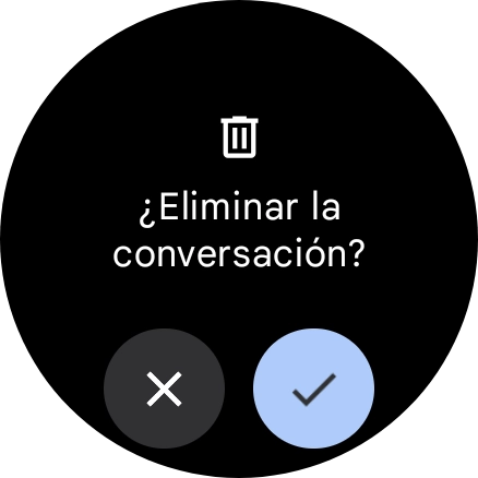 Pulsa el icono de aceptar.
