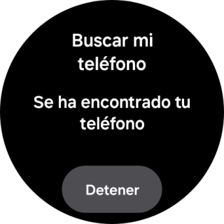Pulsa Detener cuando hayas encontrado el teléfono.