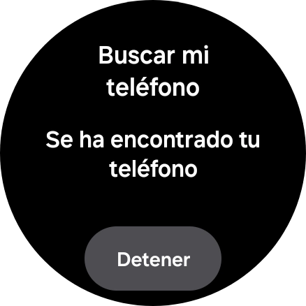Pulsa Detener cuando hayas encontrado el teléfono.