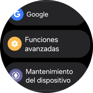 Pulsa Funciones avanzadas.