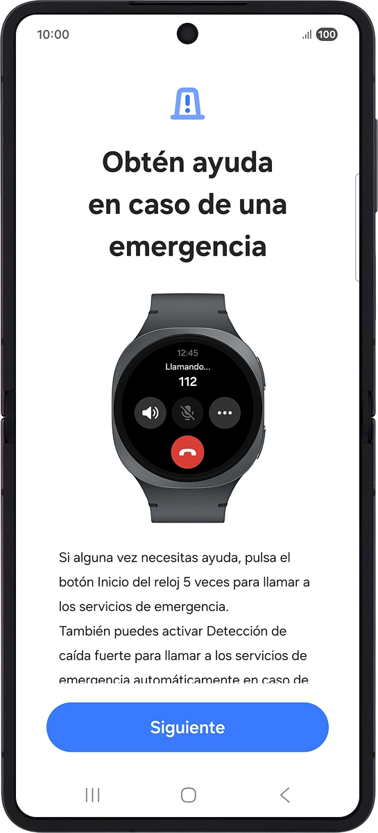 En el teléfono: Pulsa Siguiente.