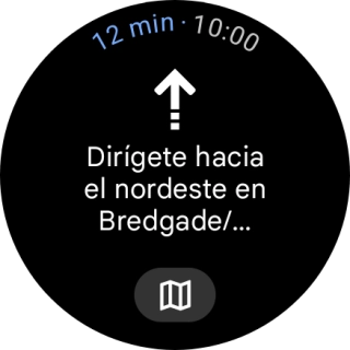 Sigue las indicaciones de la pantalla para llegar al destino seleccionado.