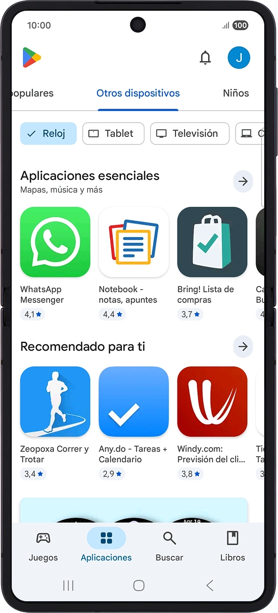En el teléfono: Pulsa Buscar.