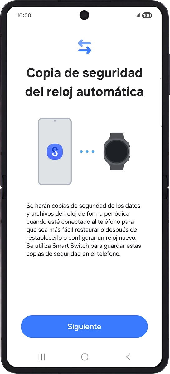 En el teléfono: Pulsa Siguiente.