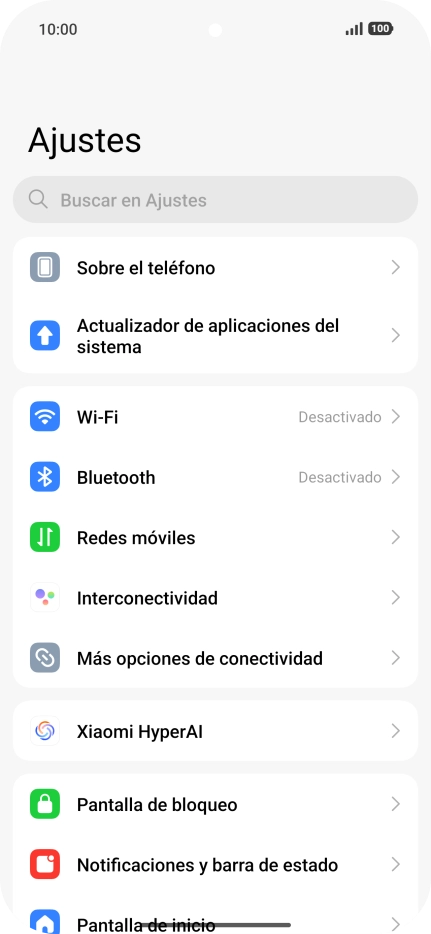 Pulsa Redes móviles. Pulsa Redes móviles.