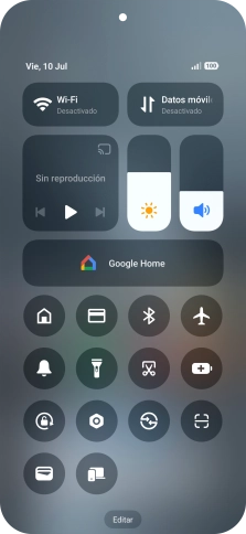 Pulsa el icono de modo de ahorro de energía para activar o desactivar la función.