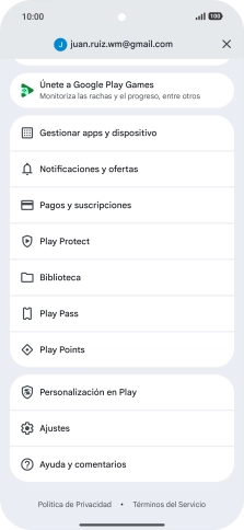 Pulsa Gestionar apps y dispositivo.