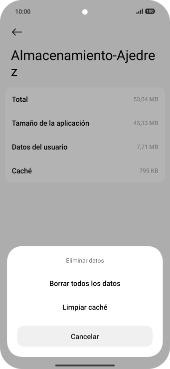 Pulsa Limpiar caché.