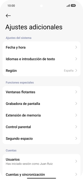 Pulsa Fecha y hora. Pulsa Fecha y hora.
