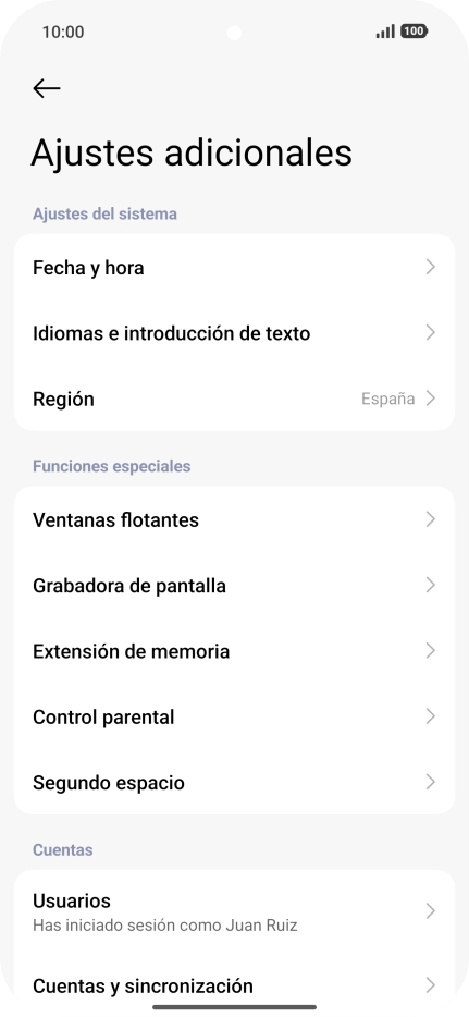 Pulsa Fecha y hora. Pulsa Fecha y hora.