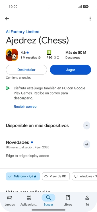 Pulsa Desinstalar.