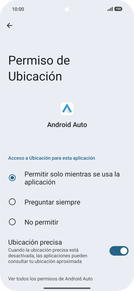 Pulsa el ajuste deseado.