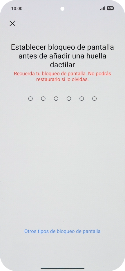 Pulsa Otros tipos de bloqueo de pantalla.