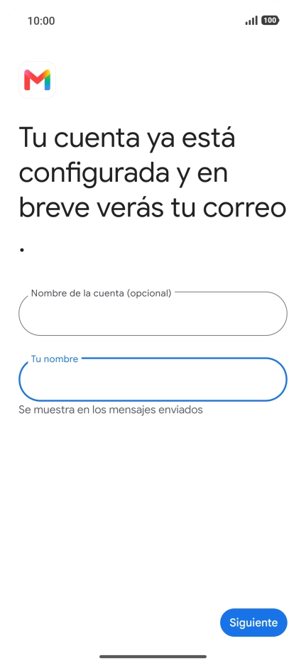 Pulsa Siguiente.