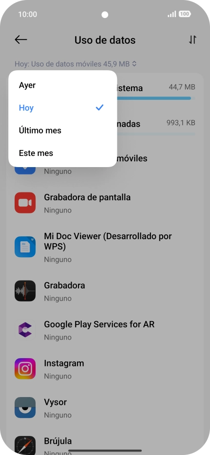 Pulsa el ajuste deseado.