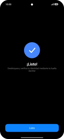 Pulsa Listo.
