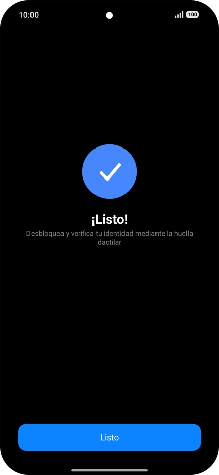 Pulsa Listo.