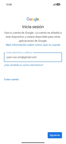 Pulsa Siguiente.