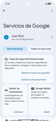Pulsa Todos los servicios. Pulsa Todos los servicios.