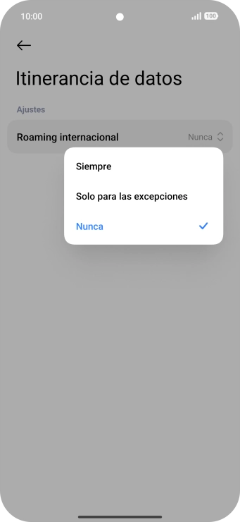 Pulsa el ajuste deseado para activar o desactivar la función. Pulsa el ajuste deseado para activar o desactivar la función.