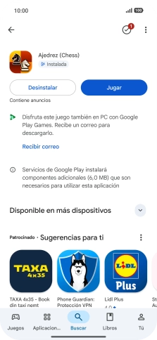 Desliza el dedo hacia arriba desde la parte inferior de la pantalla para terminar y volver a la pantalla de inicio.