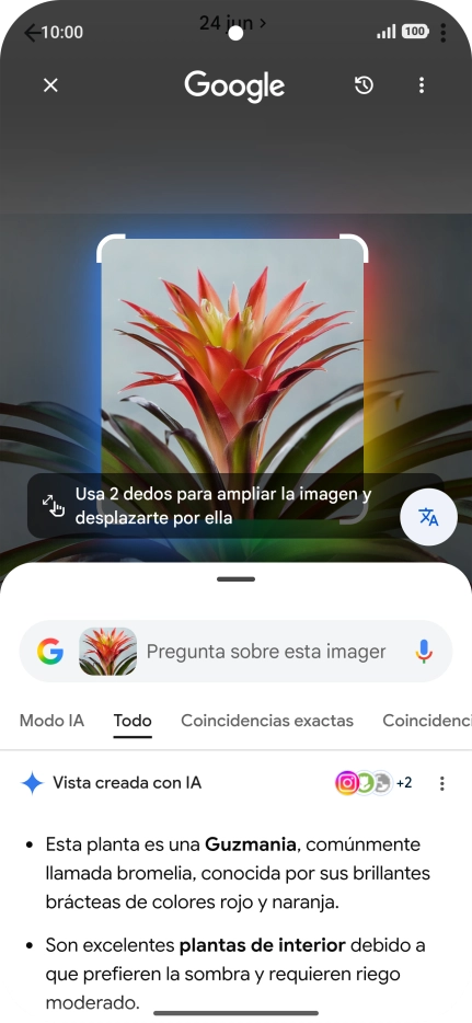 Sigue las indicaciones de la pantalla para utilizar los resultados de búsqueda. Sigue las indicaciones de la pantalla para utilizar los resultados de búsqueda.