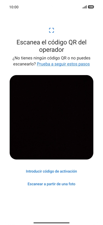 Coloca el código QR enviado dentro del marco de la cámara del teléfono para escanearlo. Coloca el código QR enviado dentro del marco de la cámara del teléfono para escanearlo.