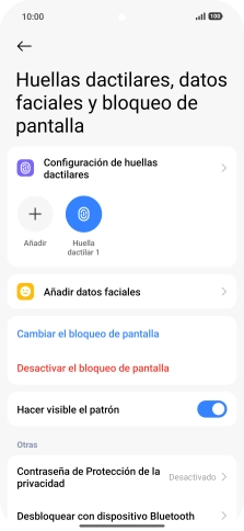 Pulsa los ajustes deseados para activarlos o desactivarlos.