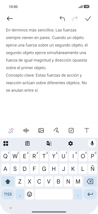 Pulsa el icono de IA. Pulsa el icono de IA.