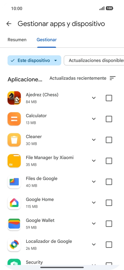 Pulsa la app deseada.