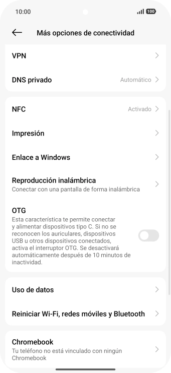 Pulsa Uso de datos.
