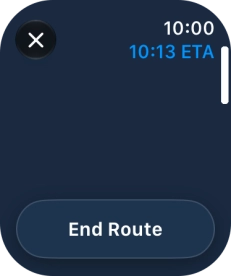 Press End Route. Press End Route.