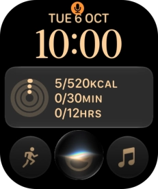 Press and hold the Digital Crown to turn on Siri. Press and hold the Digital Crown to turn on Siri.