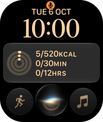 Press and hold the Digital Crown to turn on Siri. Press and hold the Digital Crown to turn on Siri.