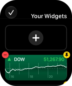 Press the add widget icon and go to the required widget. Press the add widget icon and go to the required widget.