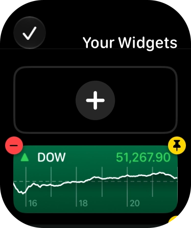 Press the add widget icon and go to the required widget. Press the add widget icon and go to the required widget.