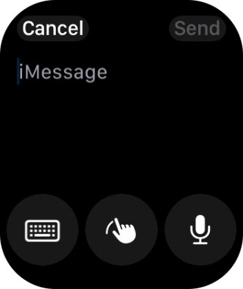 Press the microphone icon and record the message. Press the microphone icon and record the message.