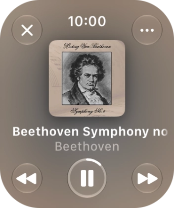 Turn the Digital Crown to select the required volume. Turn the Digital Crown to select the required volume.