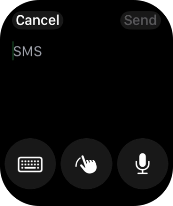 Press the microphone icon and record the message. Press the microphone icon and record the message.