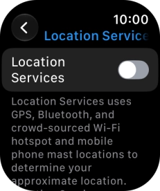 Press Location Services. Press Location Services.